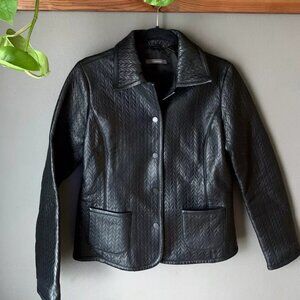Liz Clayborn Quilted Leather Jacket